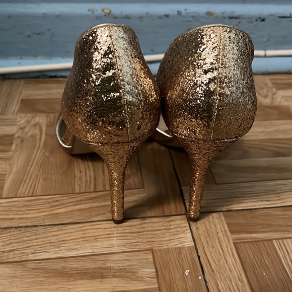 Glitter champagne shoes - Picture 2 of 3